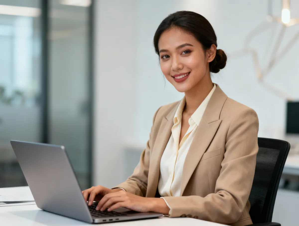 Jeune femme gestionnaire communauté